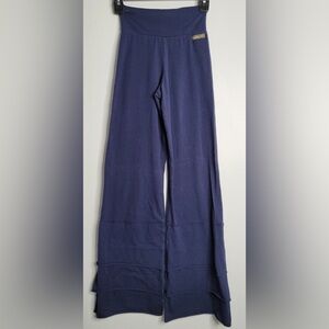 Matilda Jane navy blue leggings with ruffle flare ankles